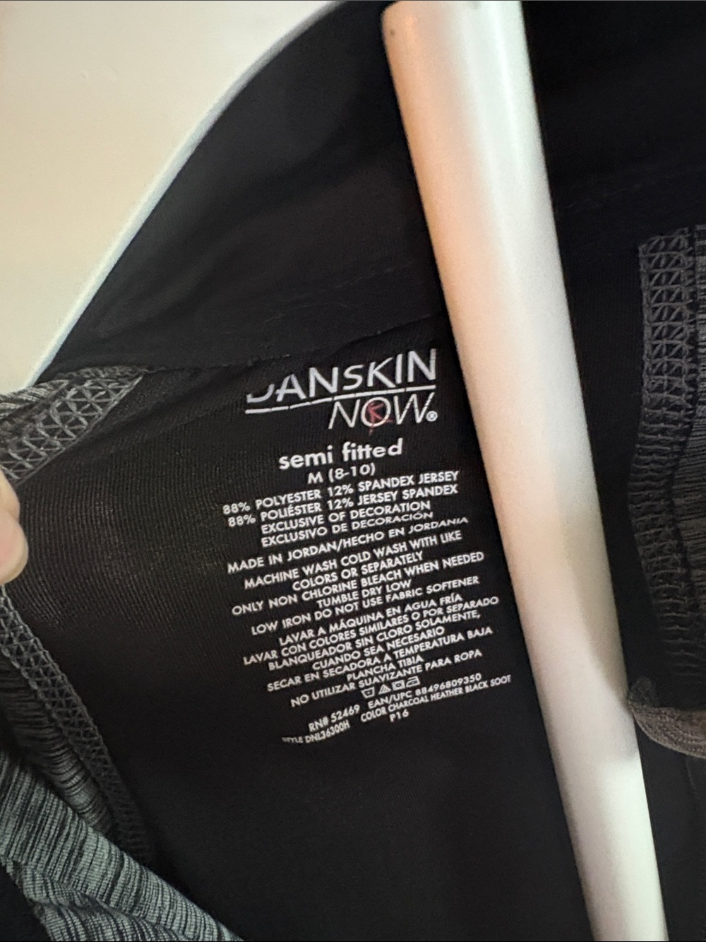 Danskin Now Gray and Black Full-Zip Active Jacket - Picture 2 of 4